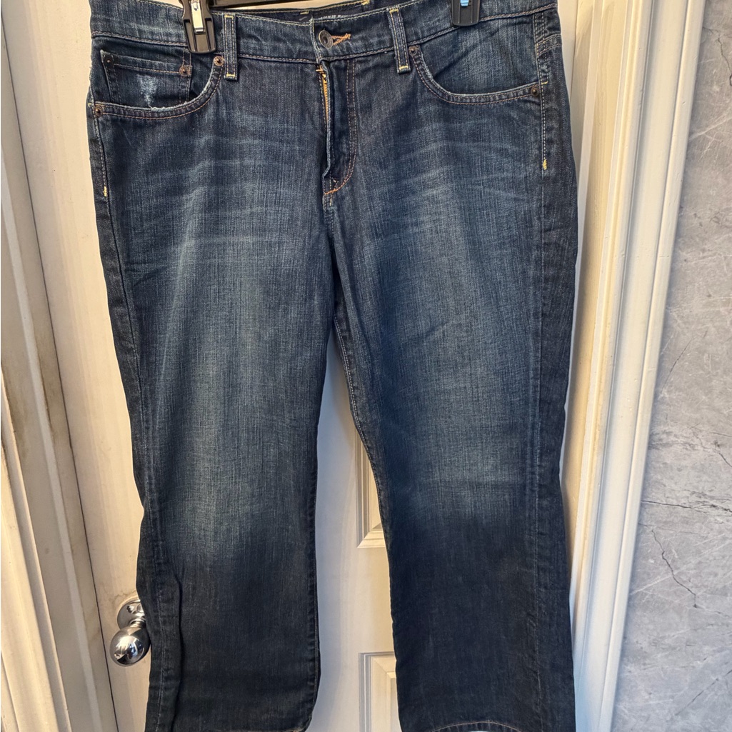 Lucky Brand Cropped Denim Jeans 16 X 33 Lucky Brand Cropped Denim Jeans 16 X 33